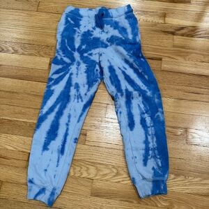Lands' End Blue Tie-Dye Kids Sweatpants